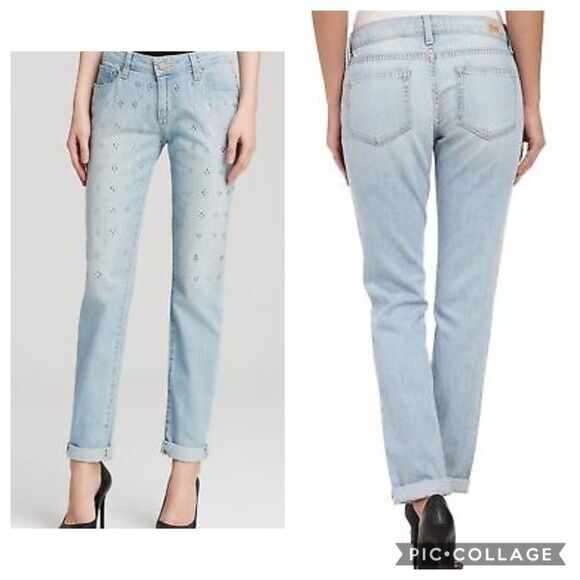 Paige Jimmy Jimmy Skinny Boyfriend Jeans Sz 25 - Picture 1 of 7